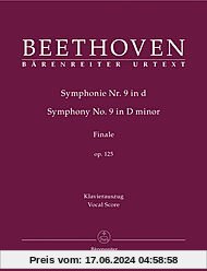 Symphonie Nr. 9 in d-Moll op. 125. Klavierauszug nach dem Urtext